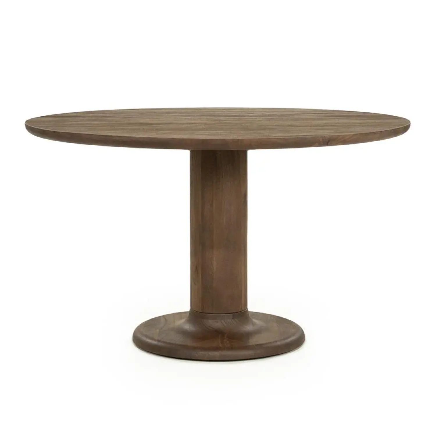 Eleonora Eettafels|Eettafel Coco rond Lichtbruin mangohout 130cm
