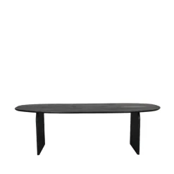 Label51 Eettafels|Eettafel Cooper Zwart Mangohout 250cm