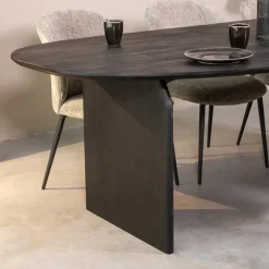 Label51 Eettafels|Eettafel Cooper Zwart Mangohout 250cm