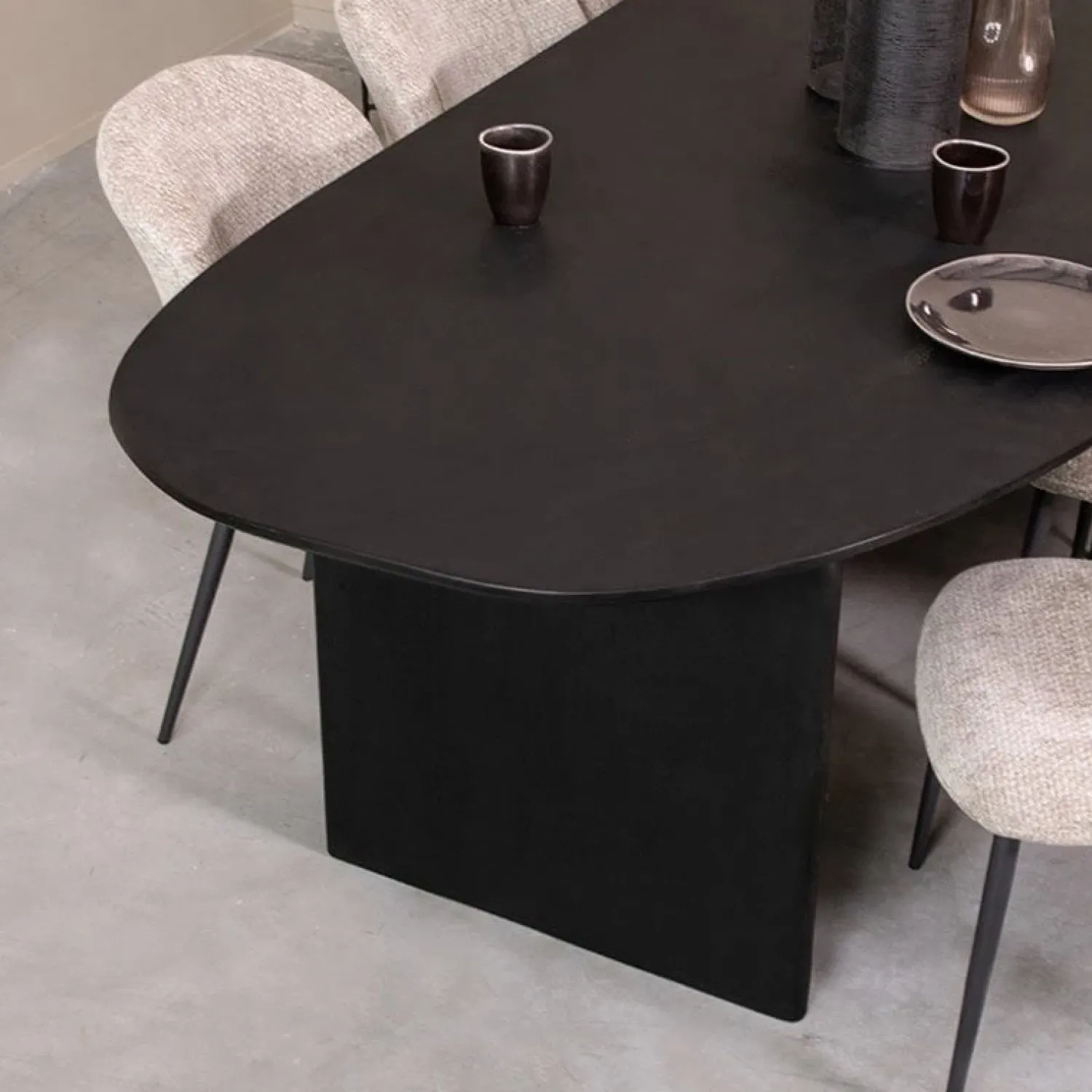 Label51 Eettafels|Eettafel Cooper Zwart Mangohout 210cm