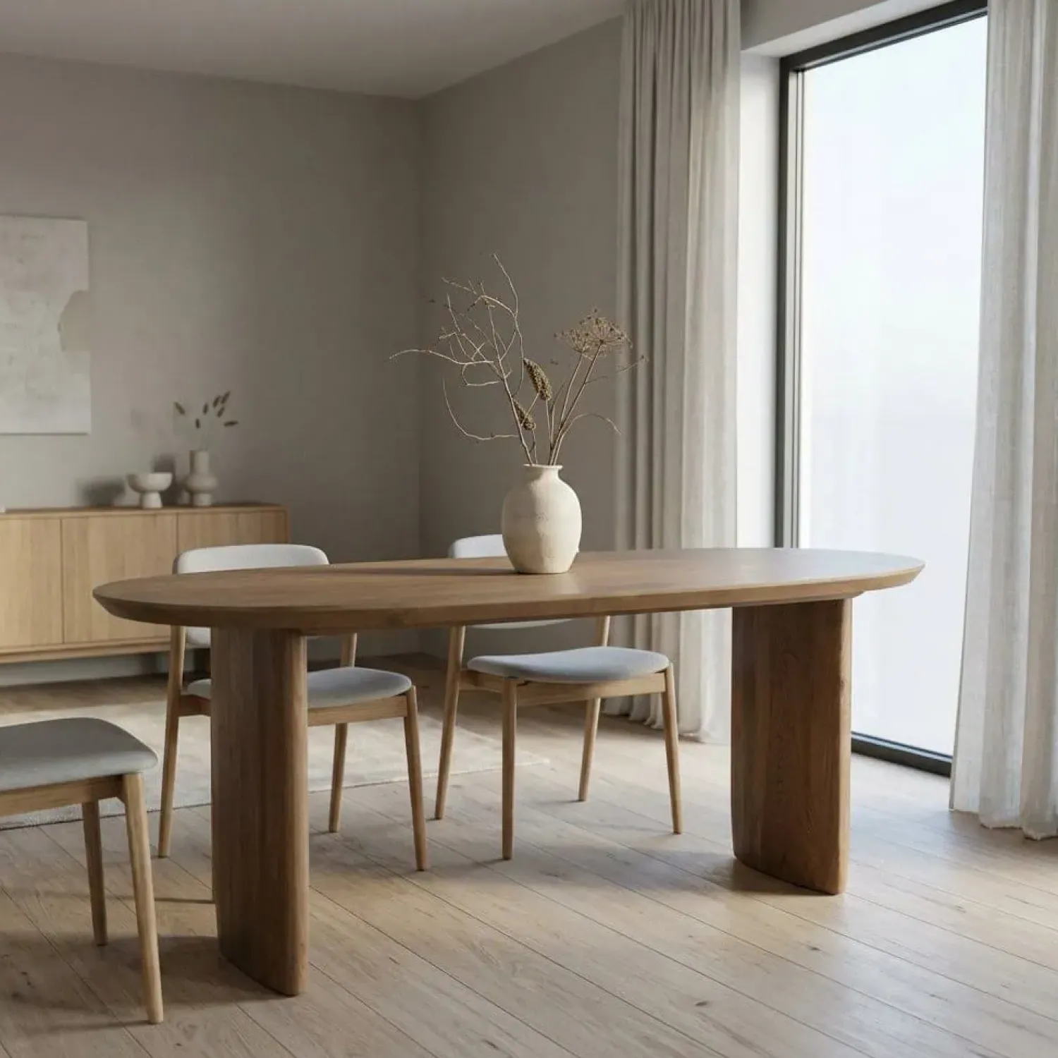 Eleonora Eettafels|Eettafel Dex bruin eikenhout 250cm