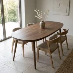 Eleonora Eettafels|Eettafel Elijah Bruin 220cm