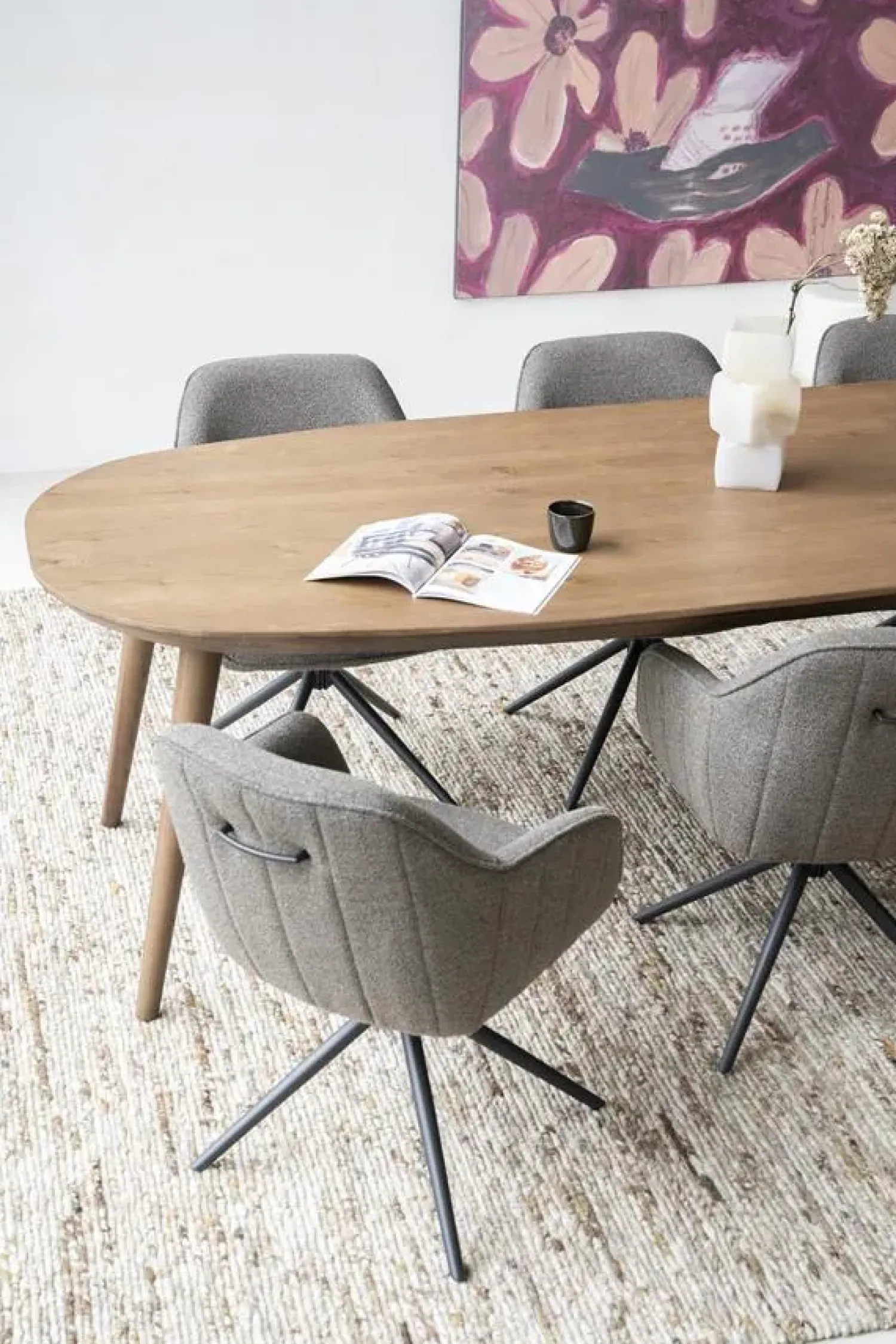 Eleonora Eettafels|Eettafel Elijah Bruin 260cm