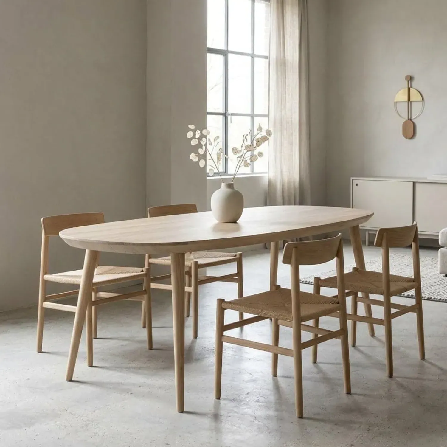 Eleonora Eettafels|Eettafel Elijah Naturel 220cm