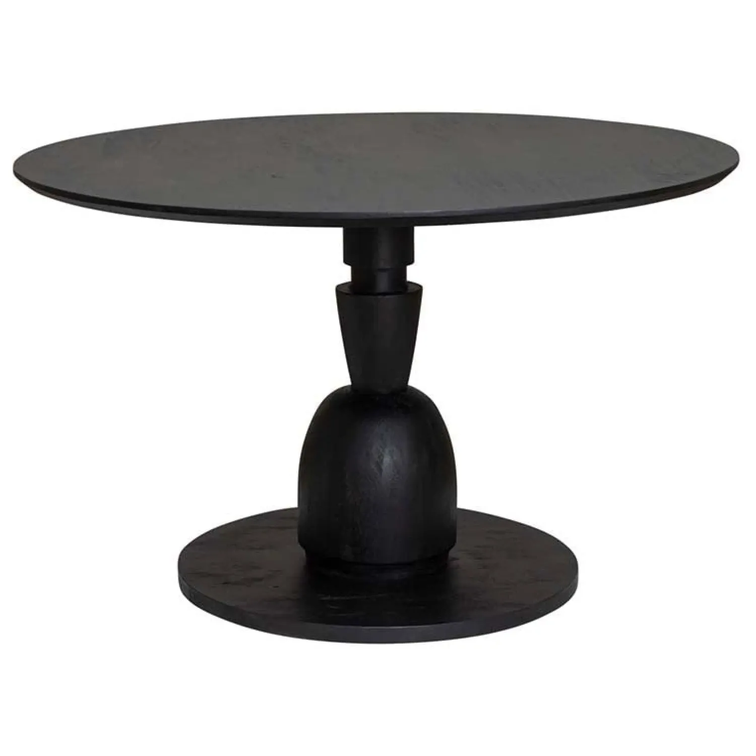 Tower living Eettafels|Eettafel Gambino rond Zwart 130cm