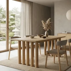 Eleonora Eettafels|Eettafel Jake naturel eikenhout 300cm