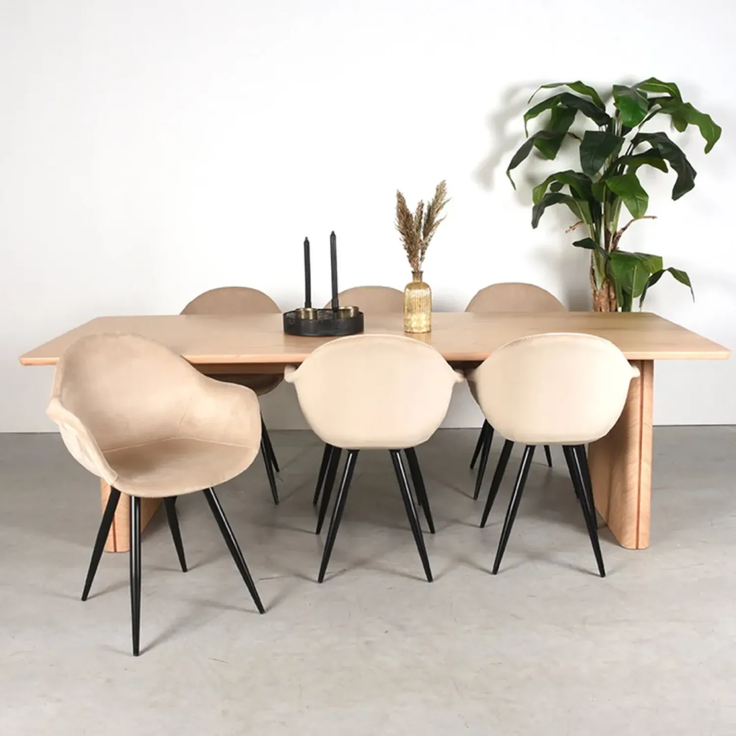 Label51 Eettafels|Eettafel Jule Naturel Eikenhout 240cm