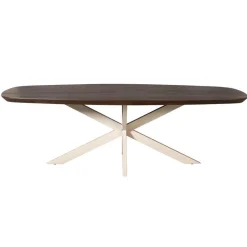Furndea Eettafels|Eettafel Martin Deens ovaal Walnoot Zand poot 280cm