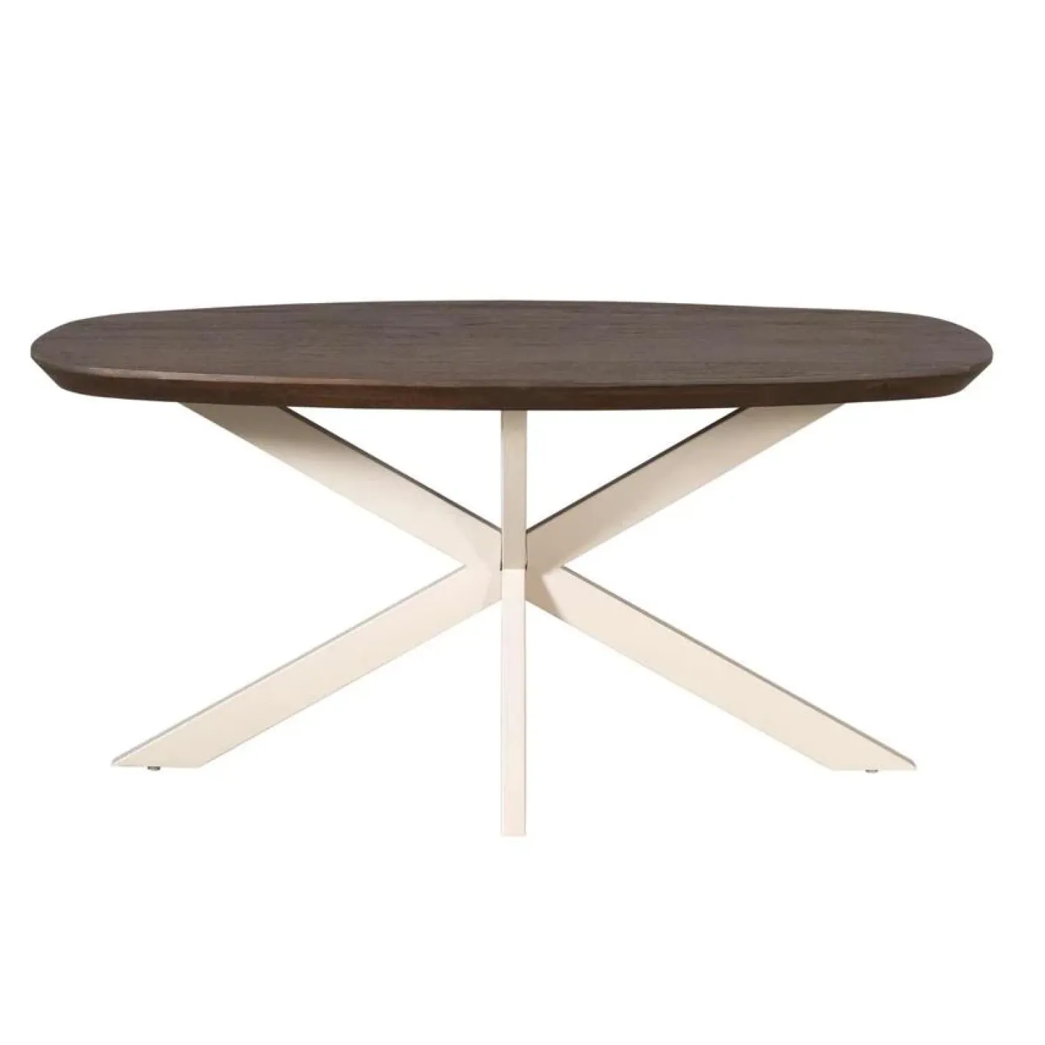 Furndea Eettafels|Eettafel Martin Deens ovaal Walnoot Zand poot 160cm
