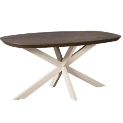 Furndea Eettafels|Eettafel Martin Deens ovaal Walnoot Zand poot 160cm