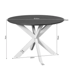 Furndea Eettafels|Eettafel Martin rond Naturel 130cm