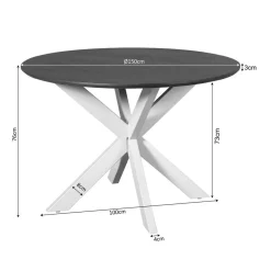 Furndea Eettafels|Eettafel Martin rond Naturel 150cm