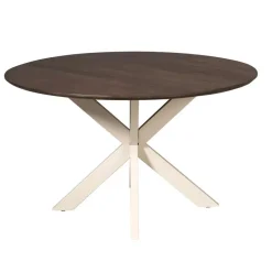 Furndea Eettafels|Eettafel Martin rond Walnoot Zand poot 130cm