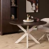 Furndea Eettafels|Eettafel Martin rond Walnoot Zand poot 110cm