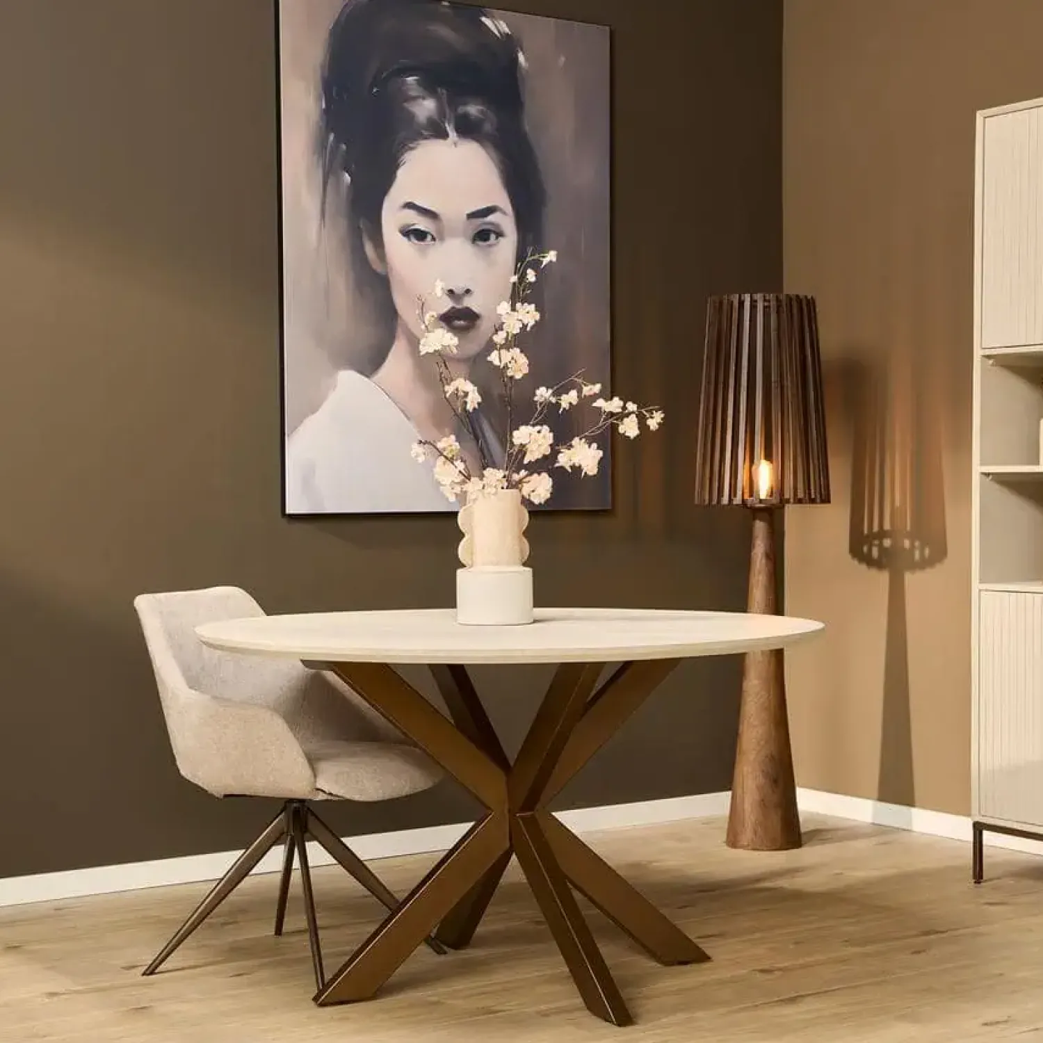 Furndea Eettafels|Eettafel Martin Zand Rond 150 cm