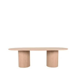 Label51 Eettafels|Eettafel Oliva Naturel Eikenhout ovaal 240cm
