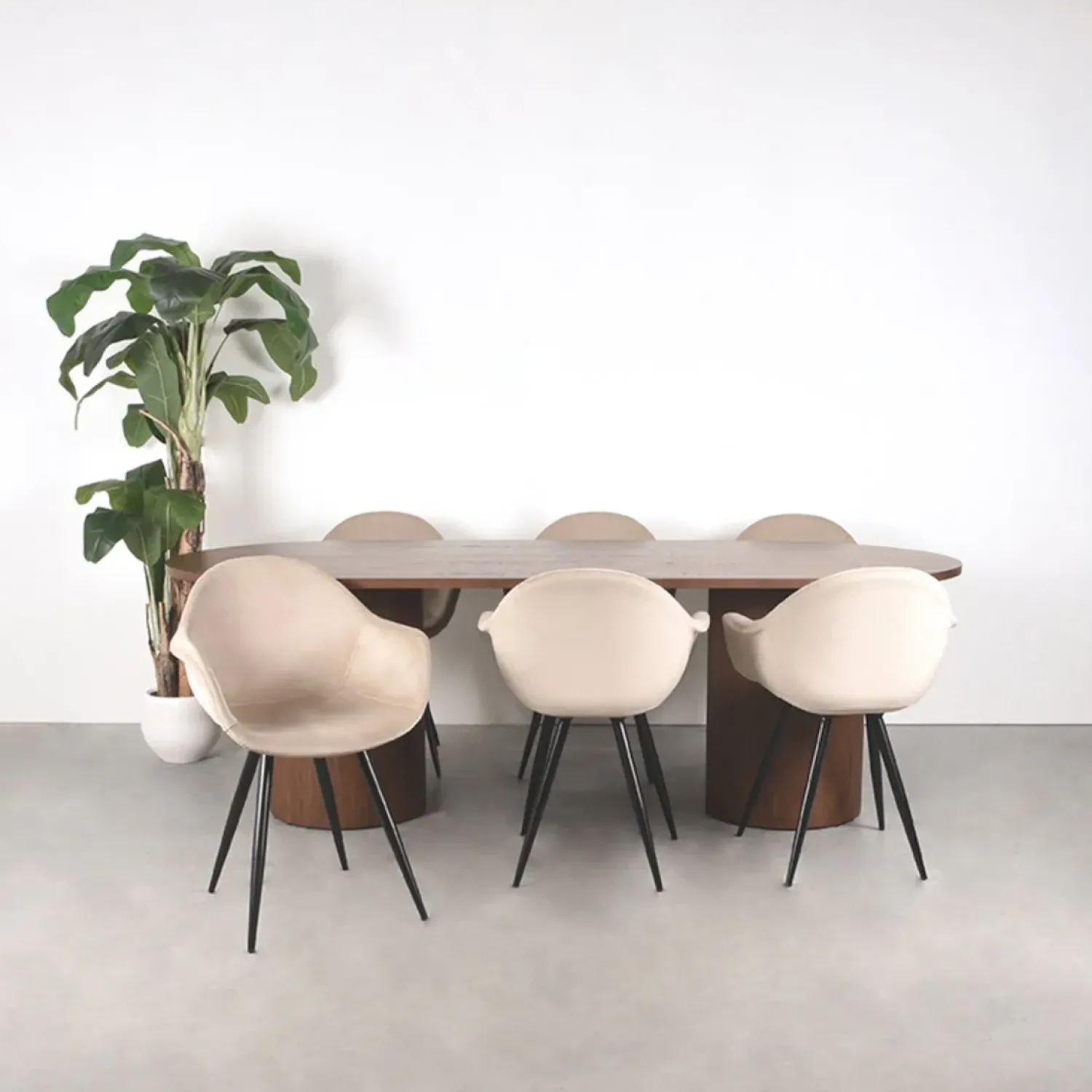 Label51 Eettafels|Eettafel Oliva walnoot Eikenhout ovaal 240cm