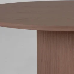 Label51 Eettafels|Eettafel Oliva Walnoot Eikenhout rond 130cm