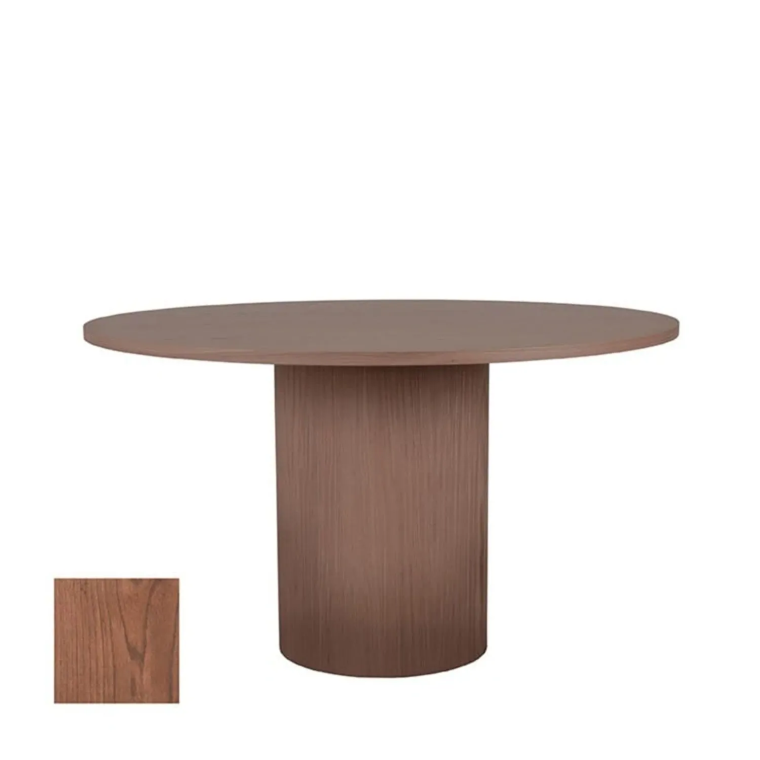 Label51 Eettafels|Eettafel Oliva Walnoot Eikenhout rond 130cm