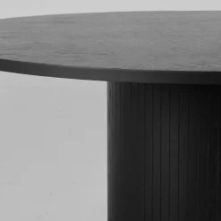 Label51 Eettafels|Eettafel Oliva Zwart Eikenhout rond 130cm