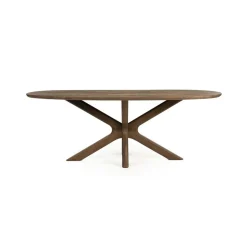 Eleonora Eettafels|Eettafel Tycho ovaal Lichtbruin mangohout 210cm