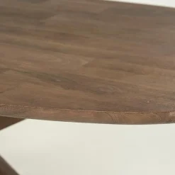 Eleonora Eettafels|Eettafel Tycho ovaal Lichtbruin mangohout 210cm