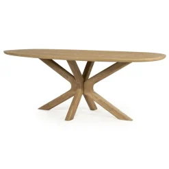 Eleonora Eettafels|Eettafel Tycho ovaal Naturel mangohout 210cm