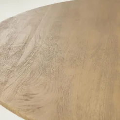 Eleonora Eettafels|Eettafel Tycho rond Naturel mangohout 150cm