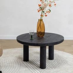 Vane Living Salontafels|Eira Salontafel zwart Rond 80cm