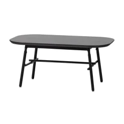 vtwonen Salontafels|Elegance Salontafel mangohout/metaal zwart 100cm