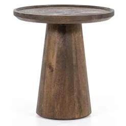 Eleonora Salontafels|Bijzettafels|bijzettafel Ron 46×49 bruin