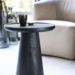 Eleonora Salontafels|Bijzettafels|bijzettafel Ron 46×49 zwart