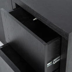 Eleonora Dressoirs|Industriele Kasten|dressoir Helsinki 200cm zwart