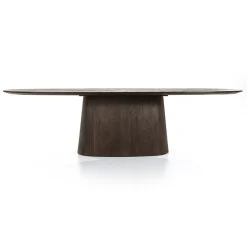 Eleonora Eettafels|eettafel Aron ovaal 300×110 bruin