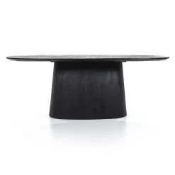 Eleonora Eettafels|eettafel Aron ovaal 200×110 zwart