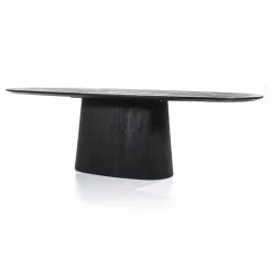 Eleonora Eettafels|eettafel Aron ovaal 250×110 zwart