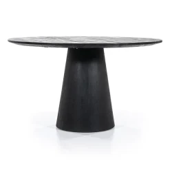 Eleonora Eettafels|eettafel Aron rond 130 zwart