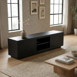 Eleonora Industriele Kasten|Tv Meubels|tv meubel Helsinki 160cm zwart