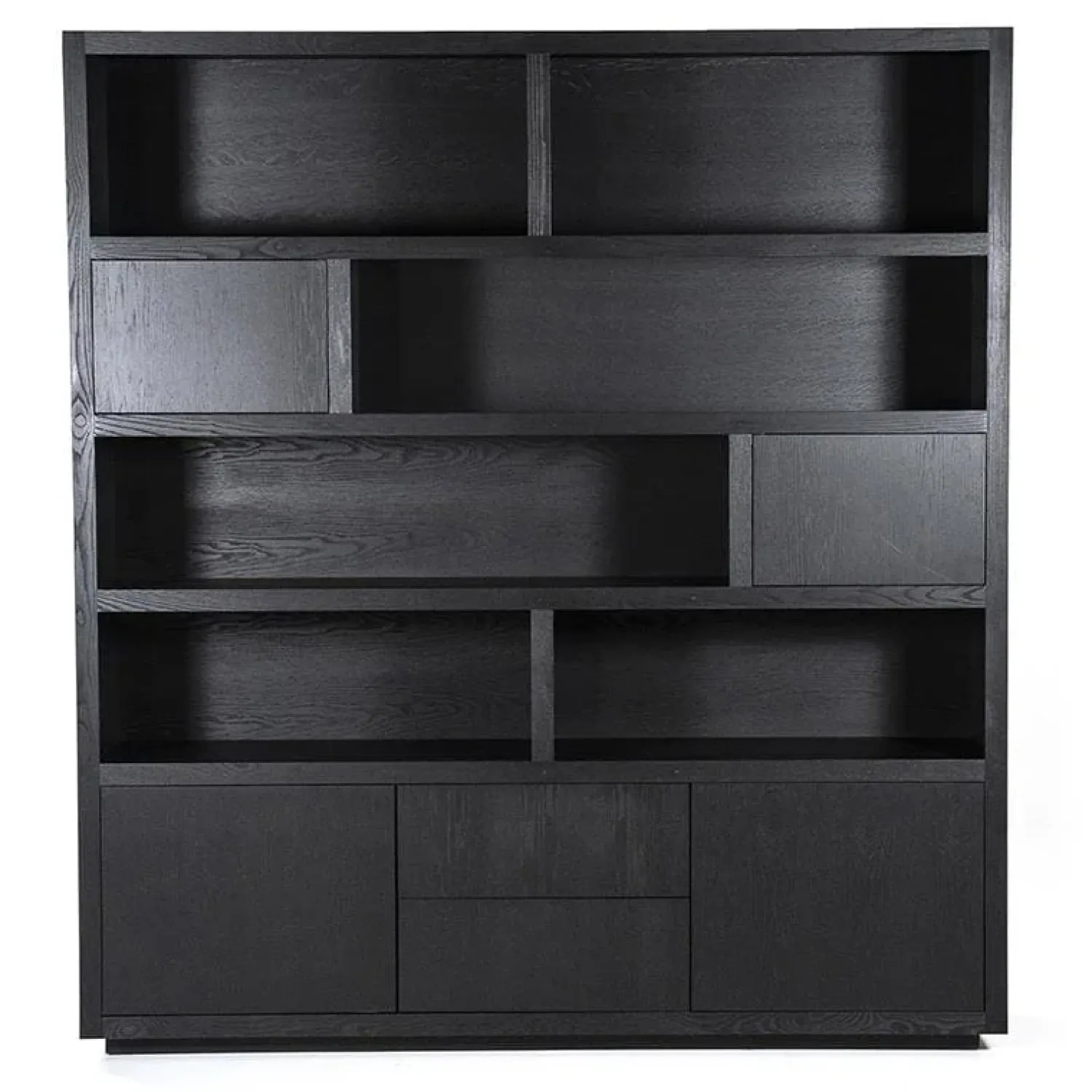 Eleonora Vakkenkasten|Boekenkasten|vakkenkast Helsinki 200cm zwart