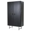 Eleonora Wandkasten|Industriele Kasten|wandkast Remi 2-drs. 96cm zwart
