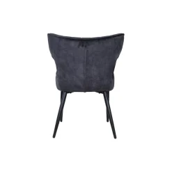 PTMD Eetkamerstoelen|Elin Eetkamerstoel Antraciet Velvet
