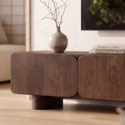Vane Living Industriele Kasten|Tv Meubels|Elin Tv meubel Walnoot Pootjes 170 cm