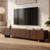 Vane Living Industriele Kasten|Tv Meubels|Elin Tv meubel Walnoot Pootjes 230 cm