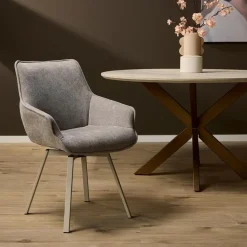 Furndea Eetkamerstoelen|Elise Eetkamerstoel Taupe