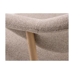 LykkeHome Eetkamerstoelen|Eliza Eetkamerstoel lichtbruin met naturel poot
