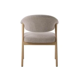 LykkeHome Eetkamerstoelen|Eliza Eetkamerstoel lichtbruin met naturel poot