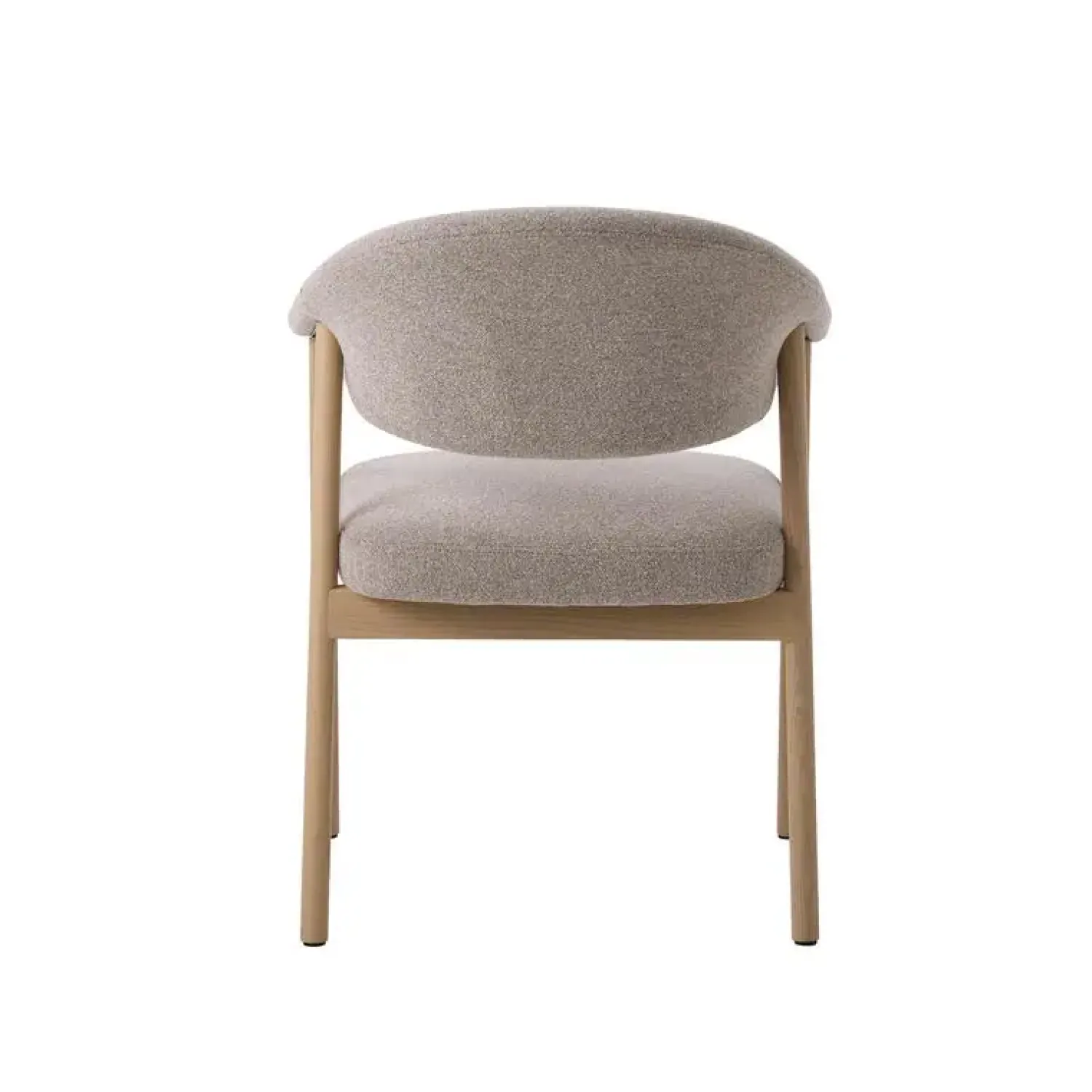 LykkeHome Eetkamerstoelen|Eliza Eetkamerstoel lichtbruin met naturel poot