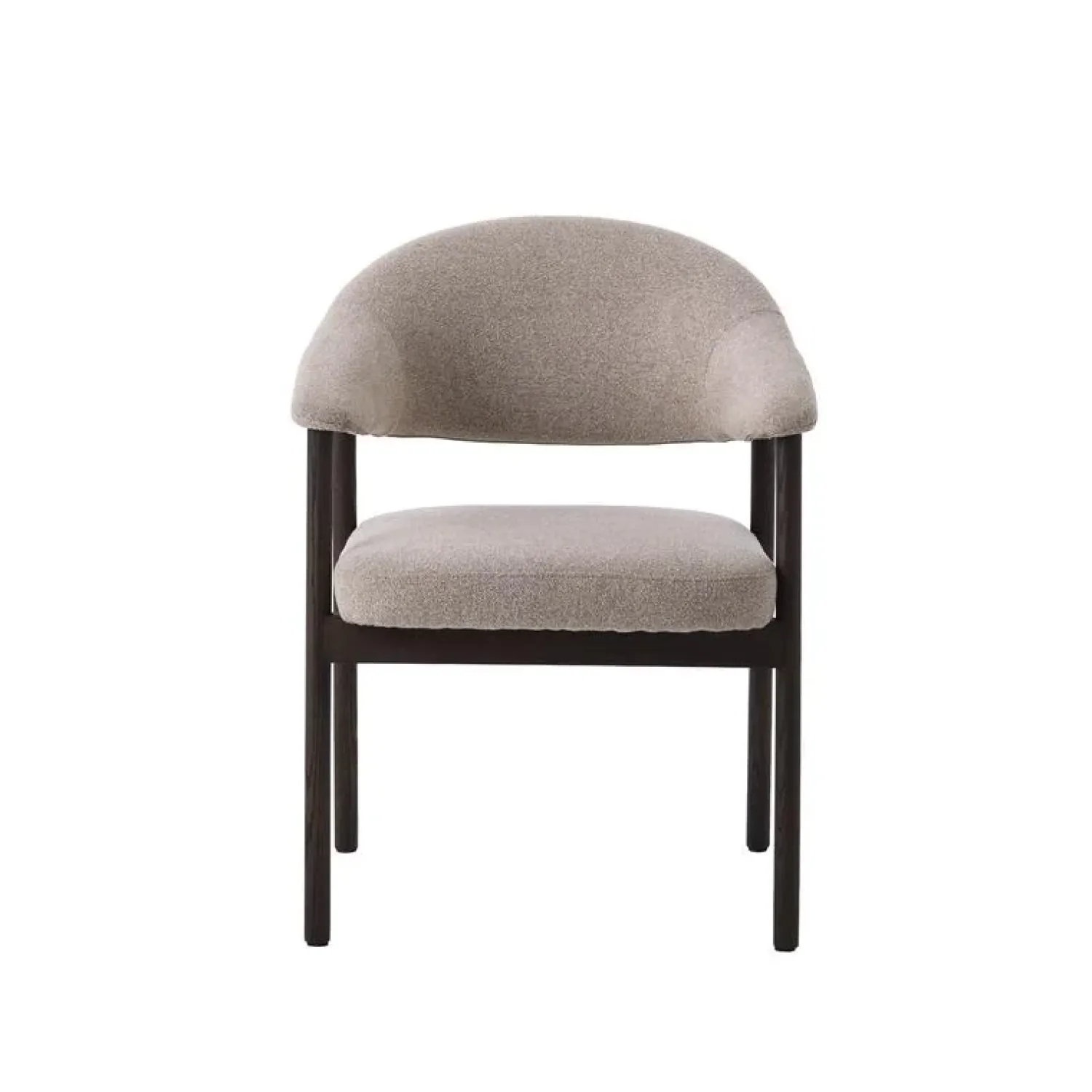 LykkeHome Eetkamerstoelen|Eliza Eetkamerstoel lichtbruin met walnoot poot