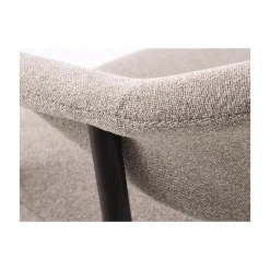 LykkeHome Eetkamerstoelen|Eliza Eetkamerstoel lichtbruin met walnoot poot