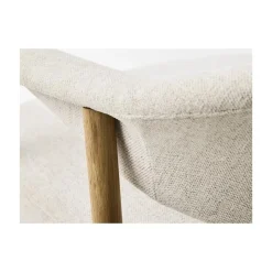 LykkeHome Eetkamerstoelen|Eliza Eetkamerstoel zand met naturel poot